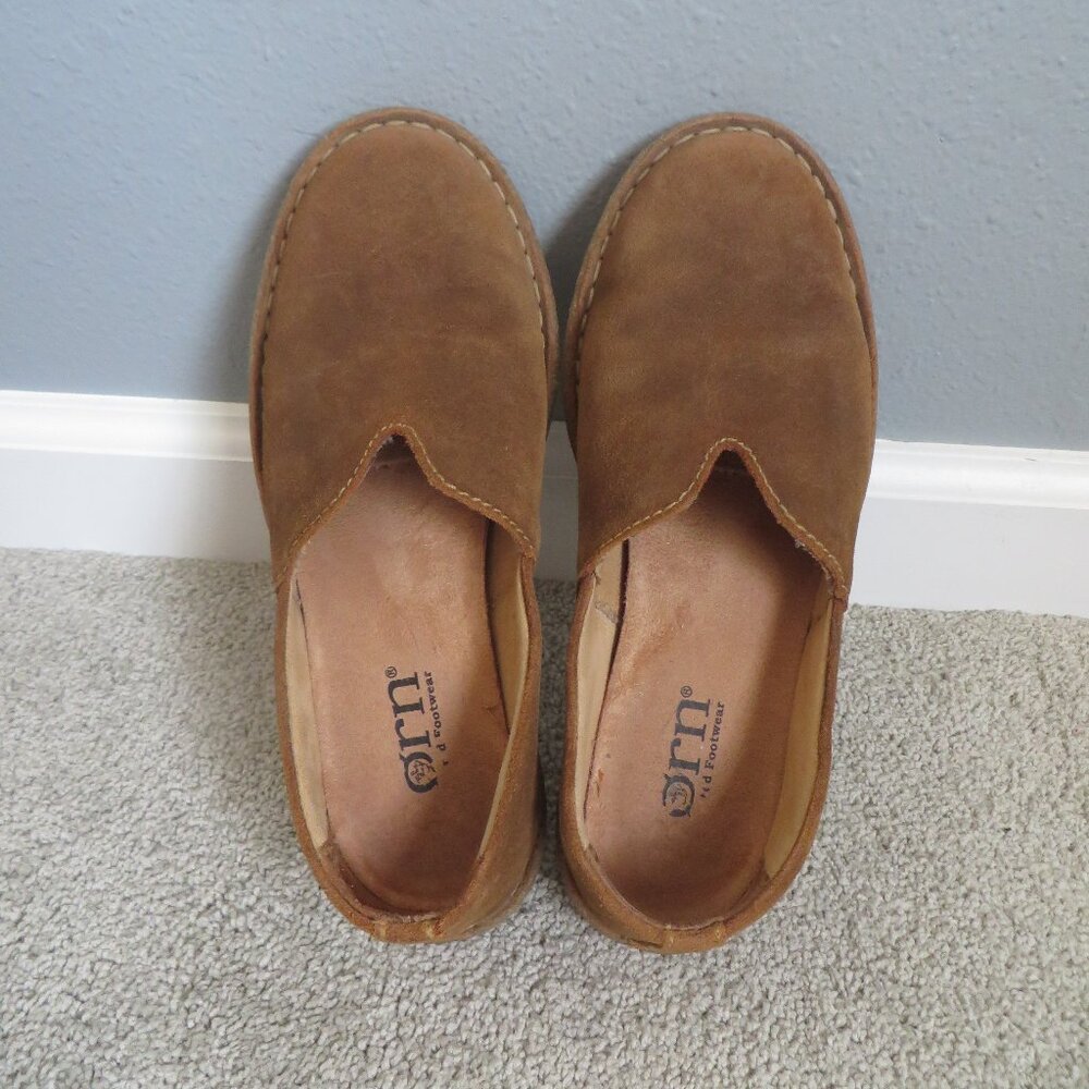 Born Brown Leather Loafers